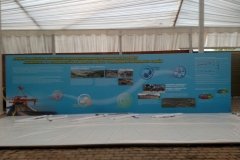 Grafica impresa emplacada en foam para stand