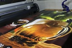 lona pvc impresión full color diseño cervecería pendon con ojetillos