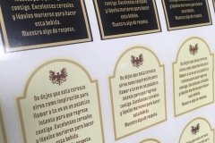ETIQUETAS DE CUELLO CERVEZA