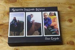 foto de niña en caballo impresa en tela canvas con bastidor fototela
