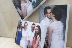 foto de matrimonio impresa en tela canvas con bastidor fototela