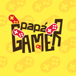 posavasos ecocuero diseño papa gamer con fondo amarillo