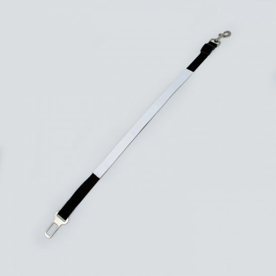 cinturón de seguridad personalizable para mascotas, blanco con diversos diseños a elección, pet lover esto es para ti